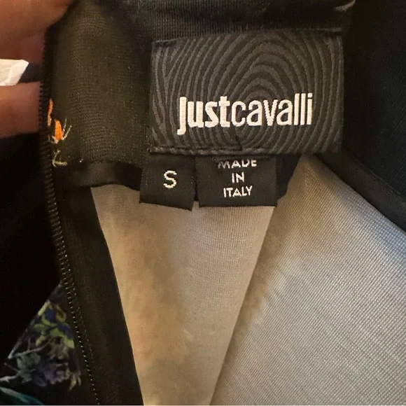 CAVALLI PEACOCK SKIRT Just CAvalli by Roberto CAvalli size Small designer Italy - Picture 5 of 8